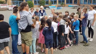 FU besuchte die Kinder bei der Stadtranderholung - Fotos von Dagmar - 