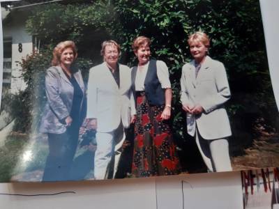 25 Jahre FU-Union-Heiligenhaus - Fotos von Dagmar - Gründungsmitglieder der FU-Heiligenhaus 1995: v.l.n.r. Jutta Woelm, Uschi Klützke, Helga Lotz u. Erika Ihle